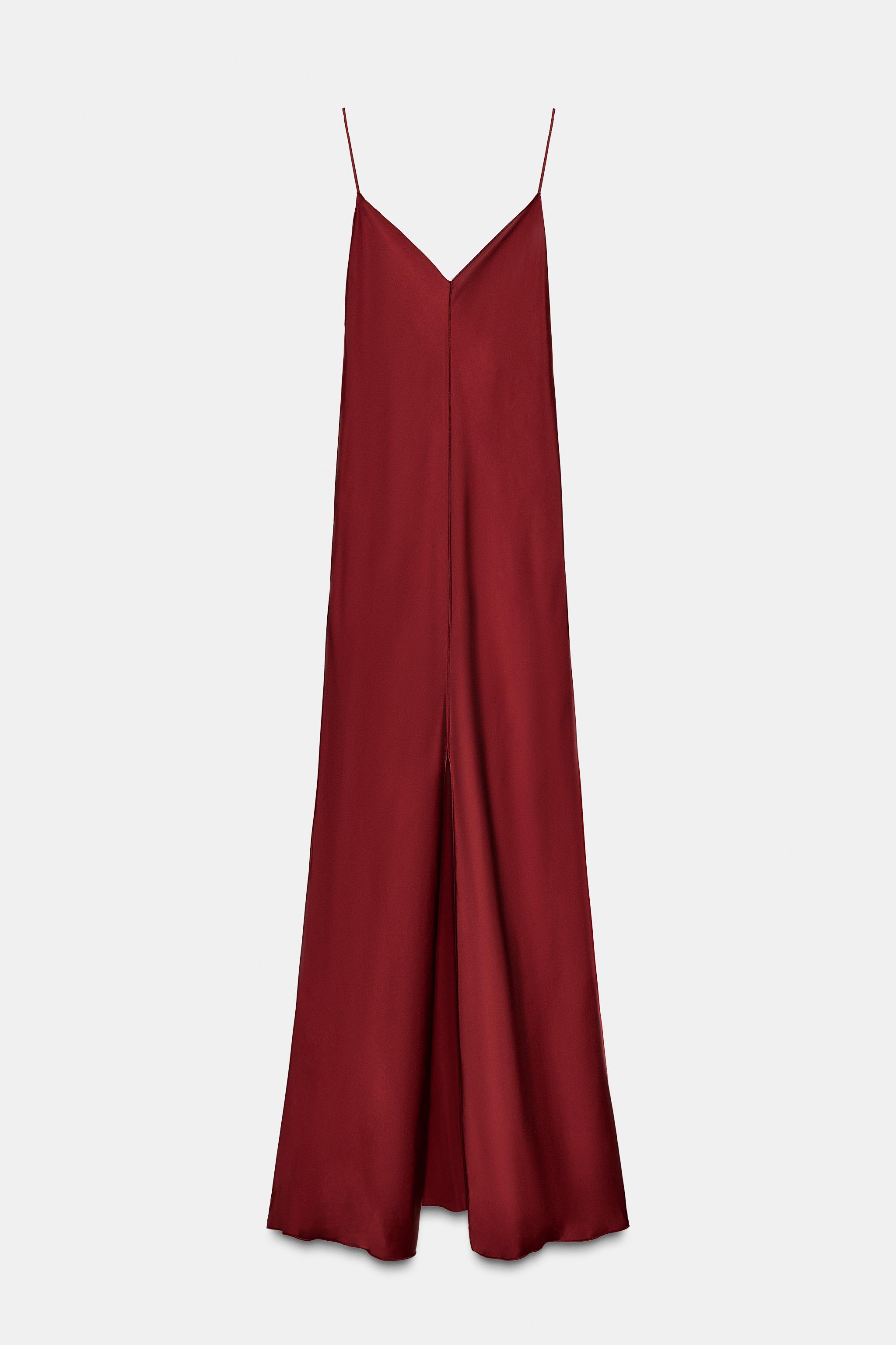 SATIN SLIP DRESS ZW COLLECTION